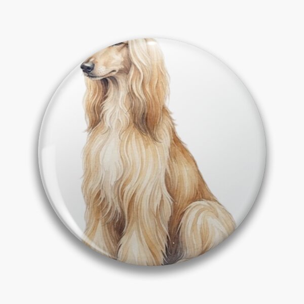 Item preview, Watercolor Afghan Hound sitting designed and sold by TheMagicIcon.