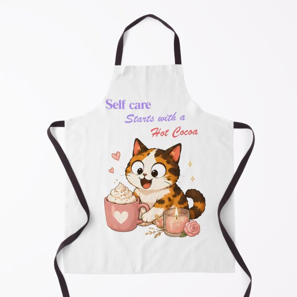 Item preview, Cozy Cute Calico Cat Coffee Illustration - Self care designed and sold by Lunexa-Lab.