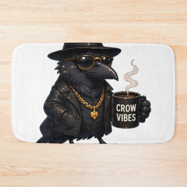 Item preview, Cool Crow Coffee Vibes designed and sold by DailyDoodlesBySumbul.