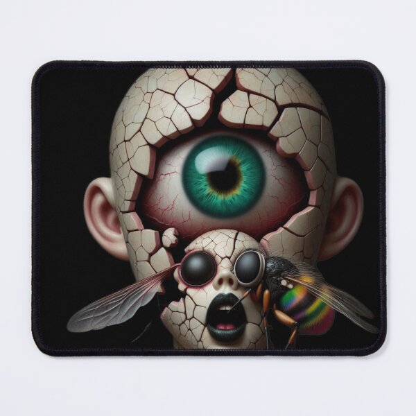 Item preview, The Giant Eye Within – Uncanny Cracked Cyclops Doll designed and sold by LujziWorld.