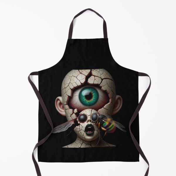 Item preview, The Giant Eye Within – Uncanny Cracked Cyclops Doll designed and sold by LujziWorld.