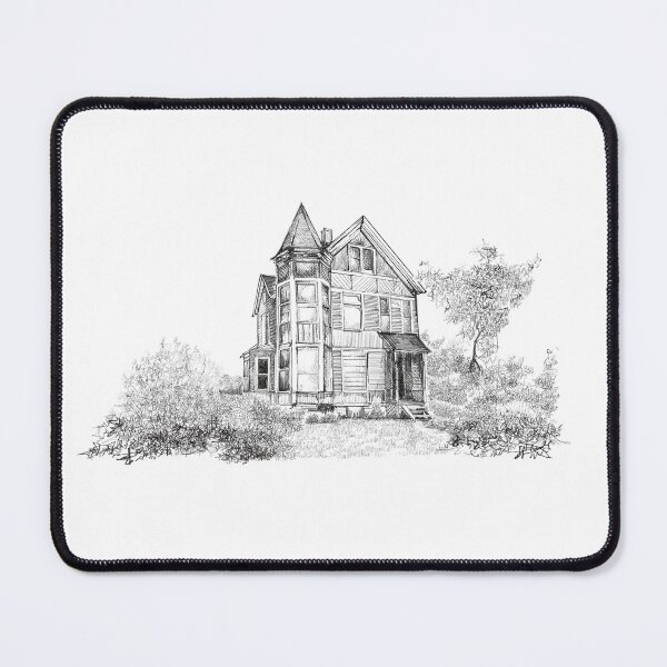 Item preview, Old wooden house pencil sketch designed and sold by midsketcher.