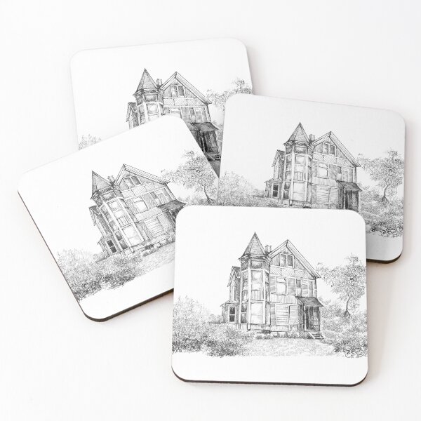 Item preview, Old wooden house pencil sketch  designed and sold by midsketcher.