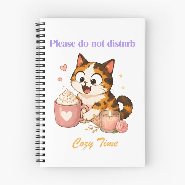 Item preview, Cozy Cute Calico Cat Coffee Illustration - cozy designed and sold by Lunexa-Lab.