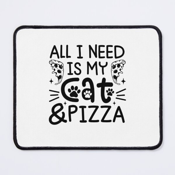 Item preview, All I Need Is My Cat and Pizza designed and sold by gunaone-design.