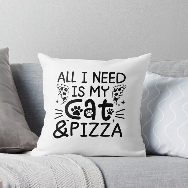 Item preview, All I Need Is My Cat and Pizza designed and sold by gunaone-design.