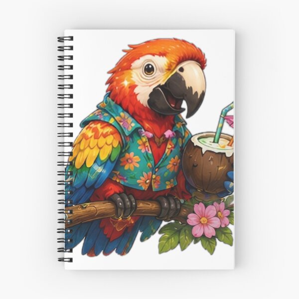 Item preview, Tropical Parrot Coconut Drink designed and sold by DailyDoodlesBySumbul.