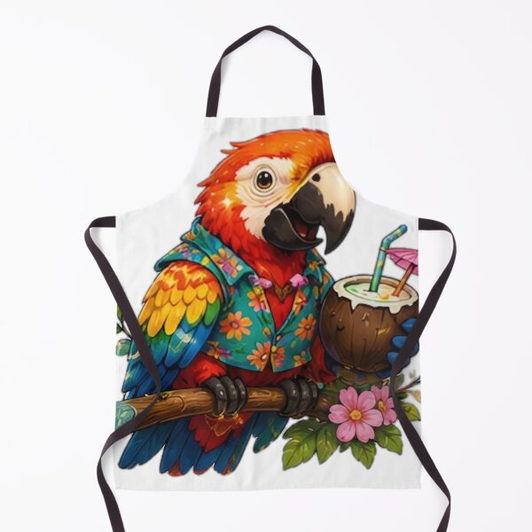 Item preview, Tropical Parrot Coconut Drink designed and sold by DailyDoodlesBySumbul.