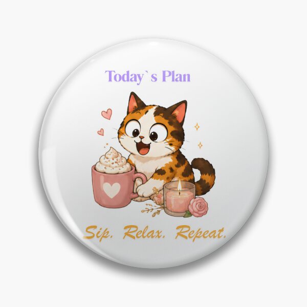 Item preview, Cozy Cute Calico Cat Coffee Illustration - today`s plan designed and sold by Lunexa-Lab.