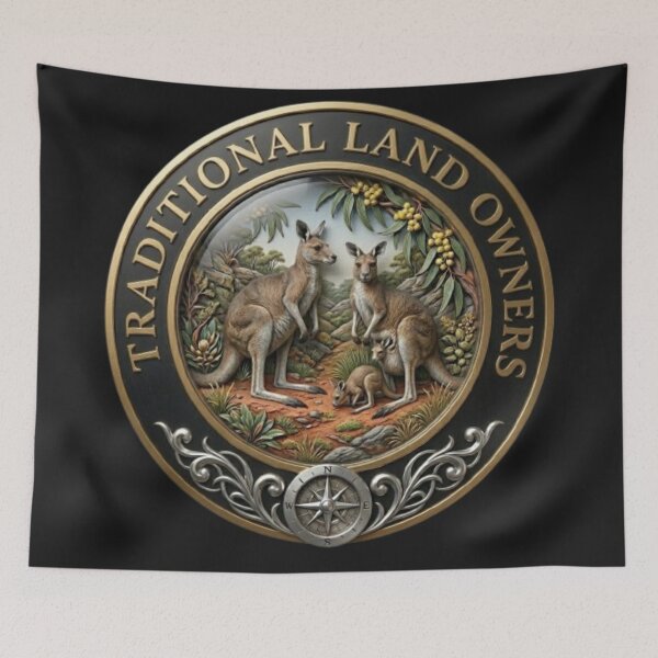Item preview, Kangaroos - Traditional Land Owners designed and sold by Kirrindy Designs.