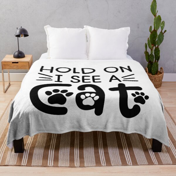 Item preview, Hold On I See a Cat Funny Pet Parent Humor For Feline Friend and Cat Person designed and sold by gunaone-design.