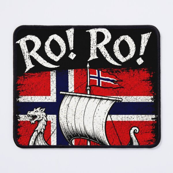 Item preview, Norwegian Viking Ship Norway Flag Row Country Heritage designed and sold by jackelmbradyt.