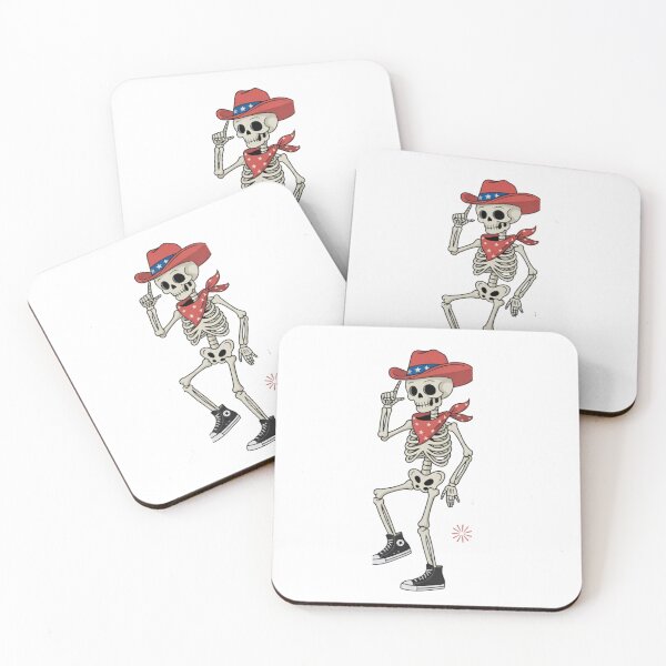 Item preview, Patriotic Dancing Cowboy Skeleton designed and sold by ProWander1.
