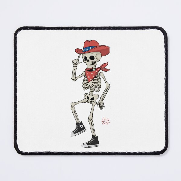 Item preview, Patriotic Dancing Cowboy Skeleton designed and sold by ProWander1.