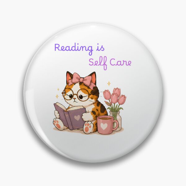 Item preview, Cozy Cute Calico Cat Books Illustration - reading designed and sold by Lunexa-Lab.