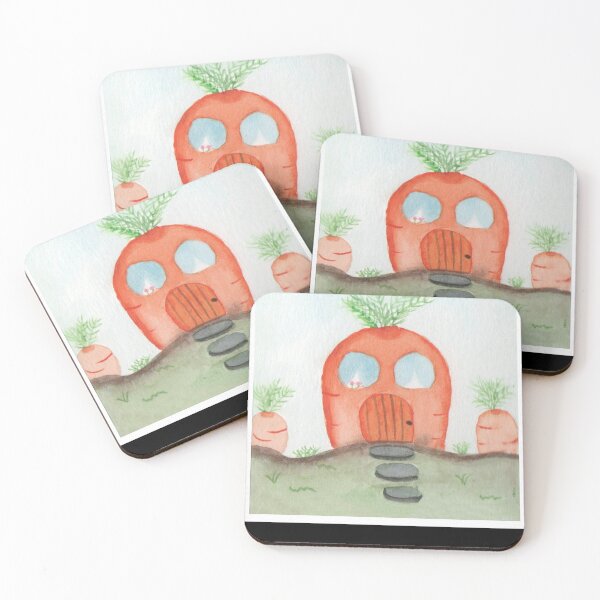 Item preview, Whimsical Carrot House Watercolor designed and sold by TeronMurrayArt.