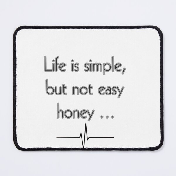 Item preview, Life is simple but not easy quotes designed and sold by Kamiilashop.