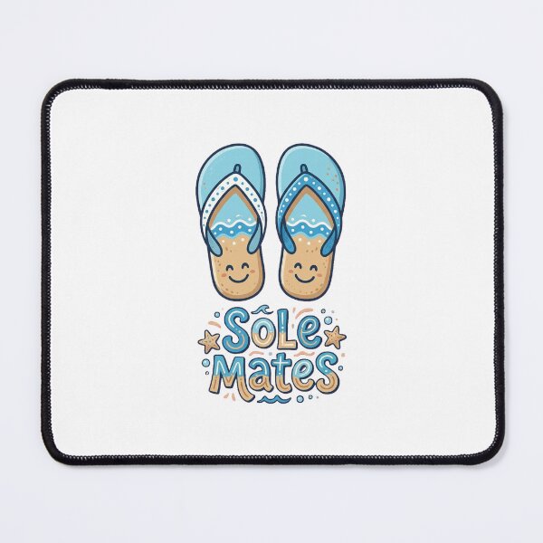 Item preview, Sole Mates Funny Summer Beach Tee designed and sold by 7Four1 Designs.
