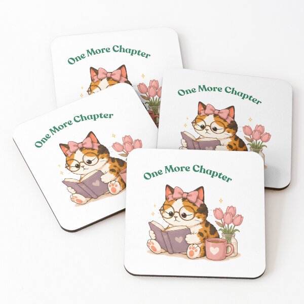 Item preview, Cozy Cute Calico Cat Books Illustration - Chapter designed and sold by Lunexa-Lab.