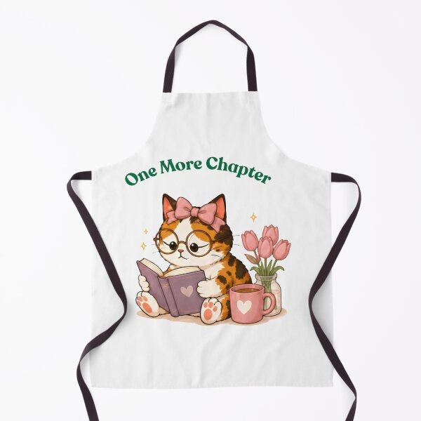 Item preview, Cozy Cute Calico Cat Books Illustration - Chapter designed and sold by Lunexa-Lab.