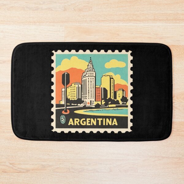 Item preview, Argentina Vintage Stamp - Buenos Aires Skyline designed and sold by tiigerdad.