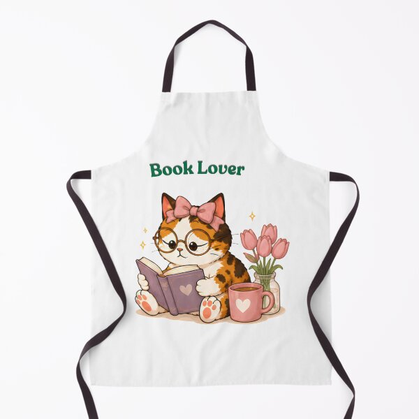 Item preview, Cozy Cute Calico Cat Books Illustration - Book lover designed and sold by Lunexa-Lab.