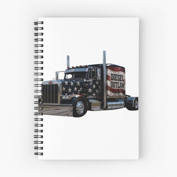 Item preview, .Diesel Outlaw Patriotic Semi Truck | American Flag Peterbilt Big Rig Trucker T-Shirt Design designed and sold by Diesel outlaw .