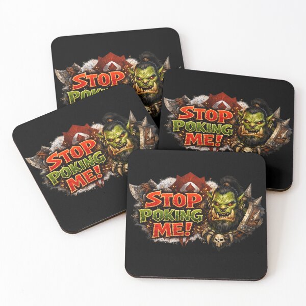 Item preview, Stop Poking Me! Orc Gamer Fantasy Design designed and sold by extrisiceye.