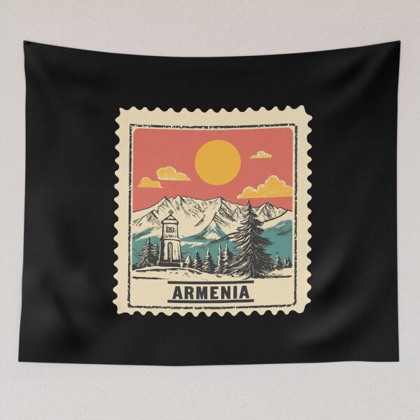 Item preview, Armenia Vintage Postage Stamp - Mount Ararat designed and sold by tiigerdad.