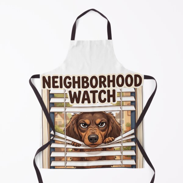 Item preview, Neighborhood Watch Dachshund – Funny Nosy Dog Peeking Through Blinds designed and sold by jgoteiner.