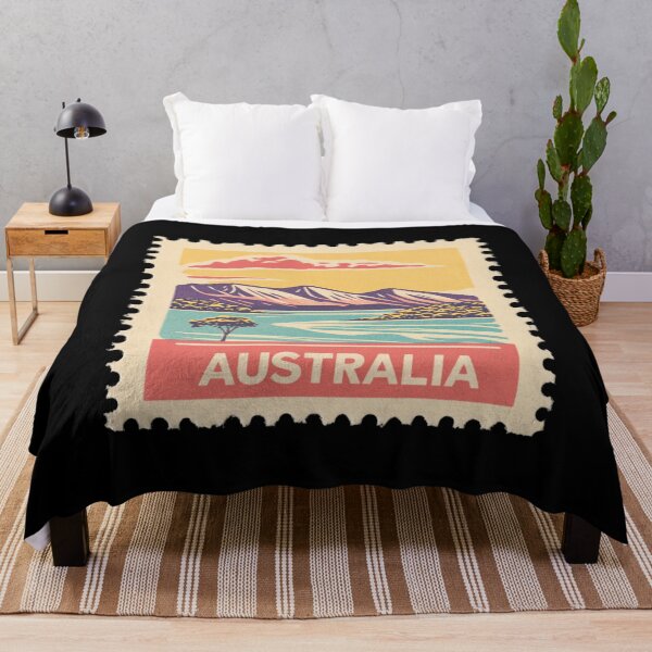 Item preview, Australia Vintage Postage Stamp - Outback Ranges designed and sold by tiigerdad.