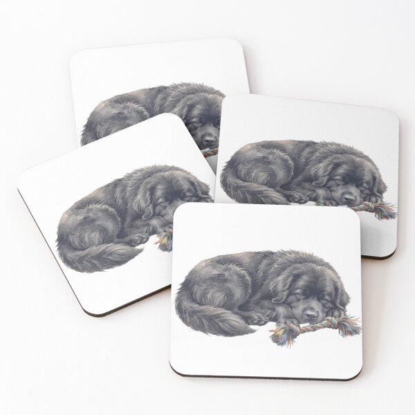 Item preview, Watercolor Newfoundland sleeping designed and sold by TheMagicIcon.