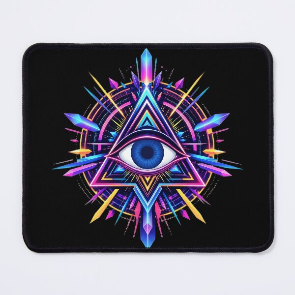 Item preview, Neon All Seeing Eye designed and sold by syotos-ai.