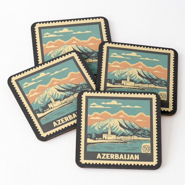 Item preview, Azerbaijan Vintage Stamp - Old City Minaret designed and sold by tiigerdad.