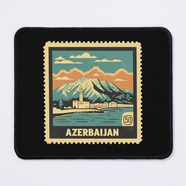 Item preview, Azerbaijan Vintage Stamp - Old City Minaret designed and sold by tiigerdad.