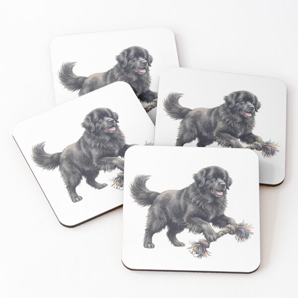 Item preview, Watercolor Newfoundland playing designed and sold by TheMagicIcon.