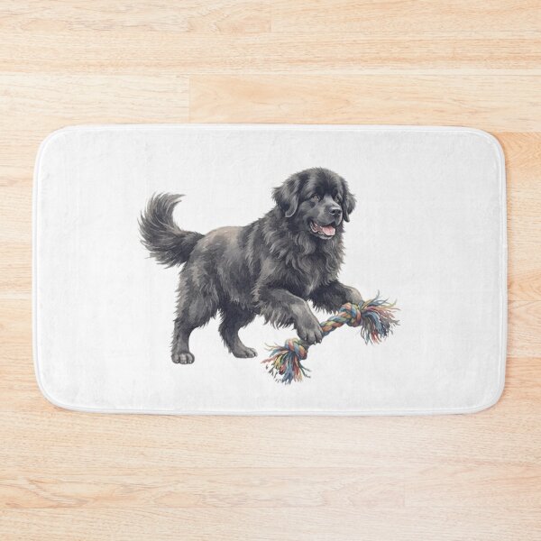 Item preview, Watercolor Newfoundland playing designed and sold by TheMagicIcon.