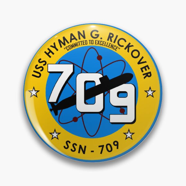 Item preview, USS Hyman Rickover Submarine insignia. designed and sold by The Retromotel.