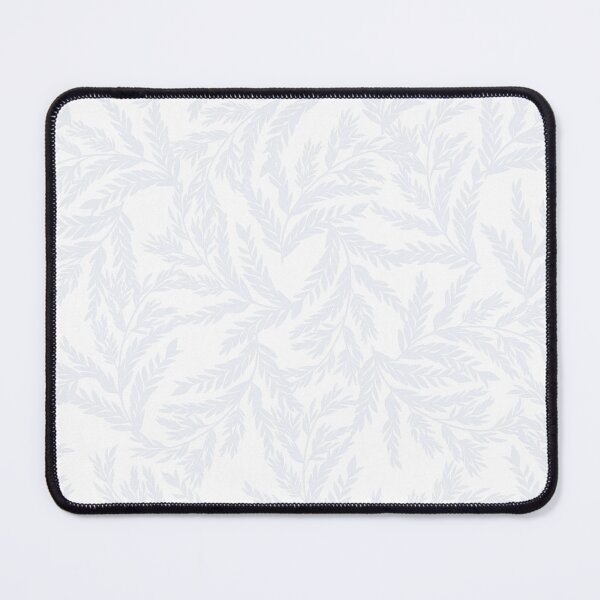 Item preview, Minimalist Seamless Pattern with Pale Ice Blue Botanical Leaves and Fern Branches on a White Background designed and sold by Ammi77.