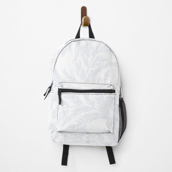 Item preview, Minimalist Seamless Pattern with Pale Ice Blue Botanical Leaves and Fern Branches on a White Background designed and sold by Ammi77.