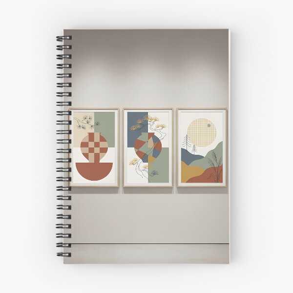 Item preview, Minimalist Japandi Moon Phase Wall Art Set designed and sold by SOOstudio73.