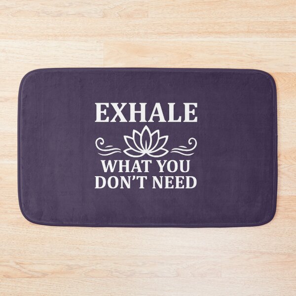 Item preview, Exhale What You Don’t Need – Minimalist Lotus Quote Design designed and sold by DesignHouse07.