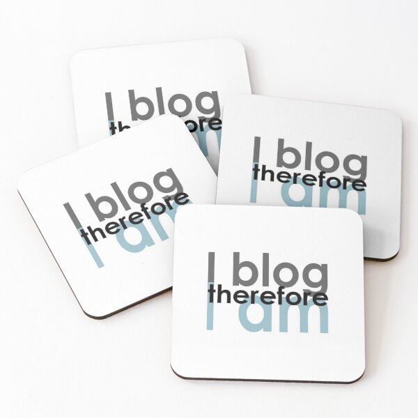 Item preview, I Blog Therefore I Am Sticker <3 designed and sold by lolalacavaaa.