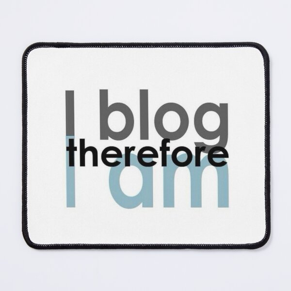 Item preview, I Blog Therefore I Am Sticker <3 designed and sold by lolalacavaaa.