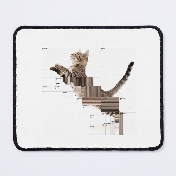 Item preview, Glitch Art Cat Sticker <3 designed and sold by lolalacavaaa.