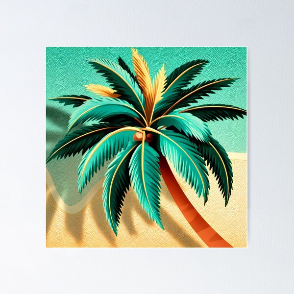 Item preview, Palm Tree Tropical Island Vacation Forever Summer Art designed and sold by DEC02.