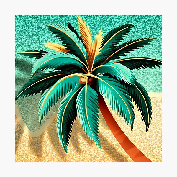 Item preview, Palm Tree Tropical Island Vacation Forever Summer Art designed and sold by DEC02.