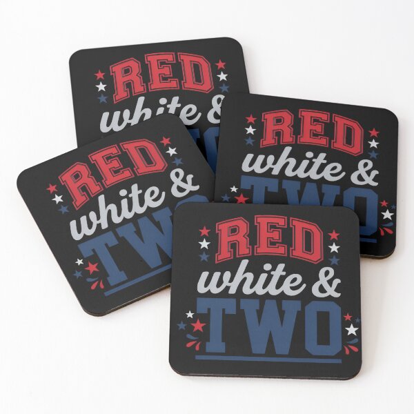 Item preview, Red White & Two 2nd Birthday, Patriotic Second Birthday Party, USA Independence Day Toddler Gift designed and sold by Zizo-DR44.