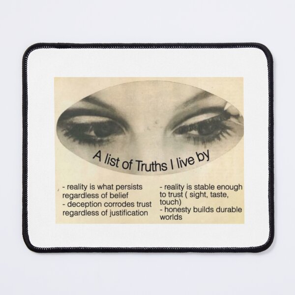 Item preview, A List of Truths I Live By Sticker <3 designed and sold by lolalacavaaa.