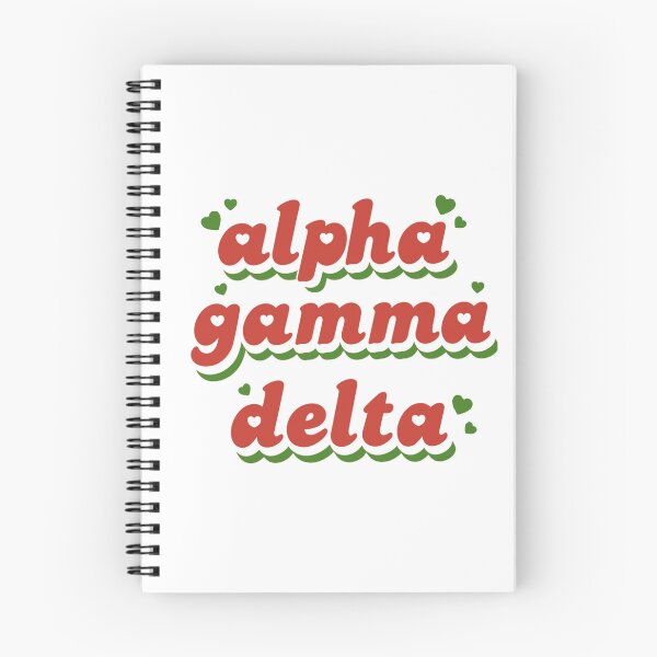 Item preview, Alpha Gam Red Green Love designed and sold by KLF Creative.